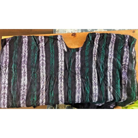 Traditional African Shirt Sleeveless Outfit Top Dashiki Vertical Stripes - Picture 1 of 4